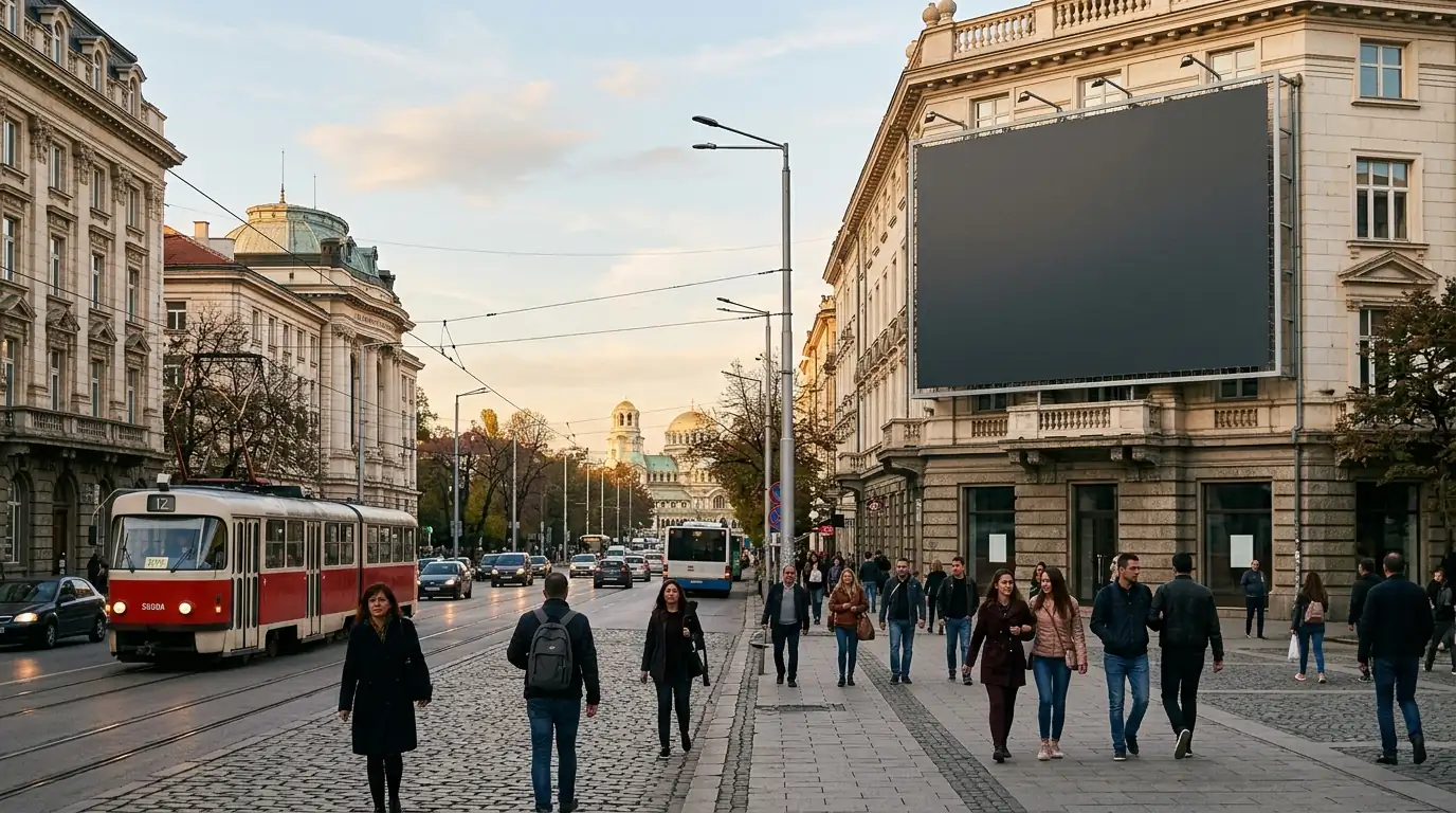 Регулаторно ограничение на реклама на хазарт — празно билборд пространство