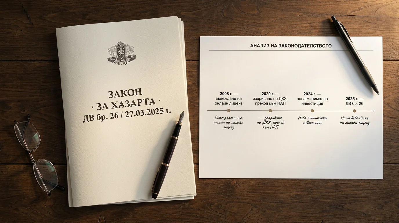 Хронология на регулацията на хазартния пазар в България от 2008 г. до 2025 г.